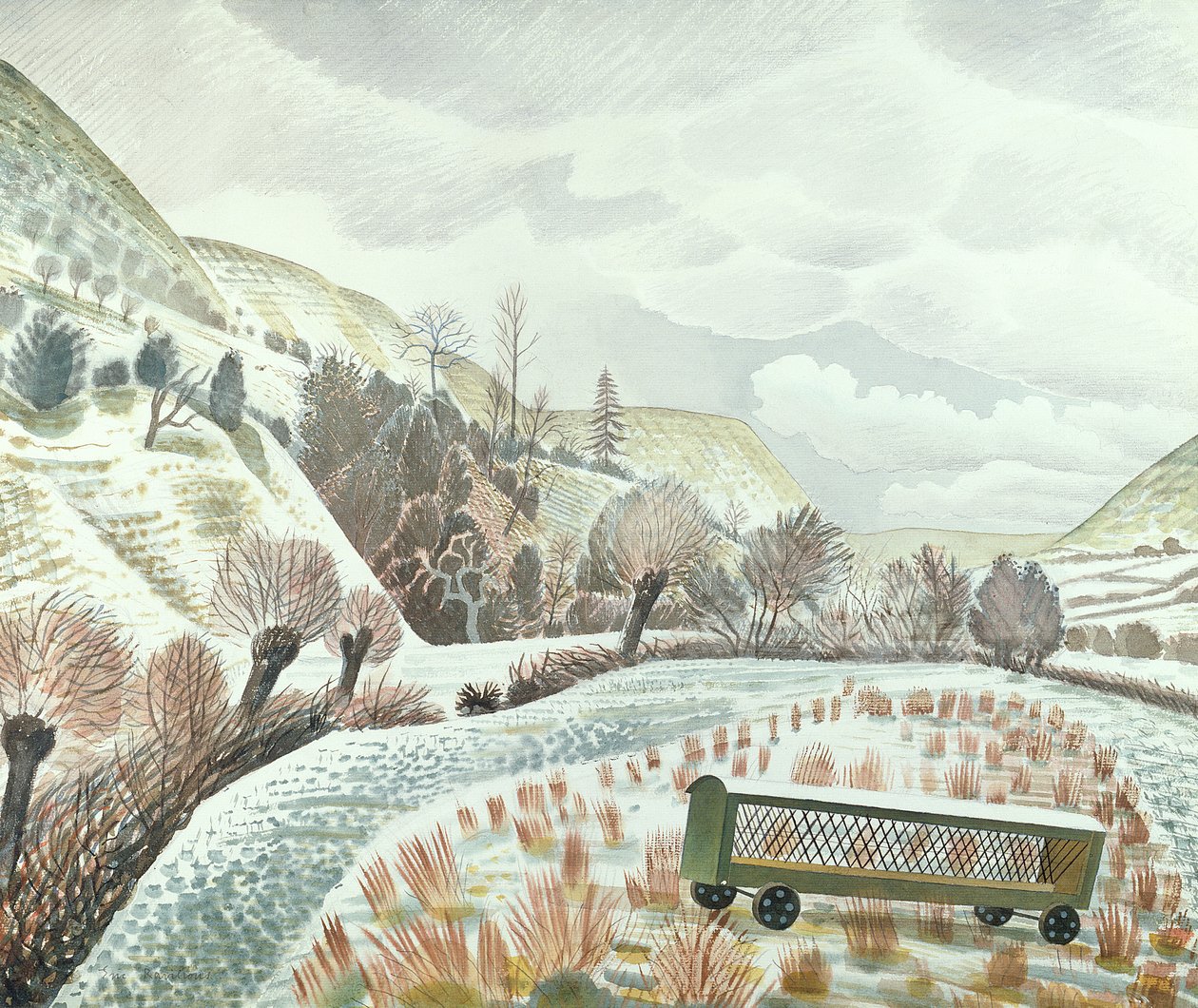Neve de Ano Novo, 1935 de Eric Ravilious