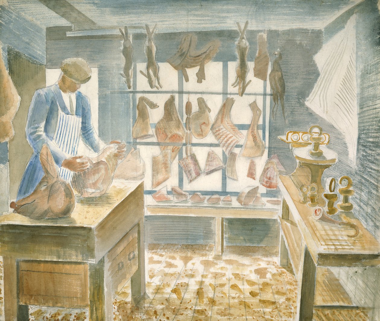 O açougue de Eric Ravilious