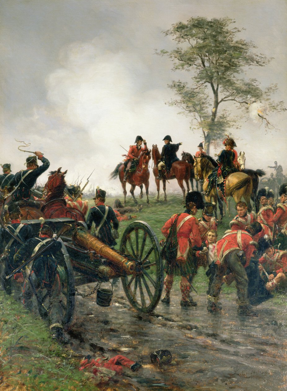 Wellington em Waterloo, 1886 de Ernest Crofts