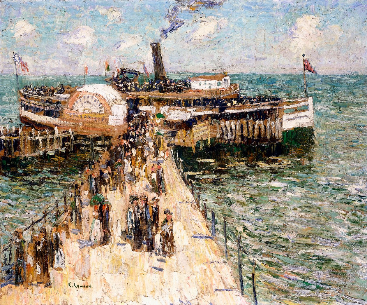 O Barco de Excursão de Ernest Lawson