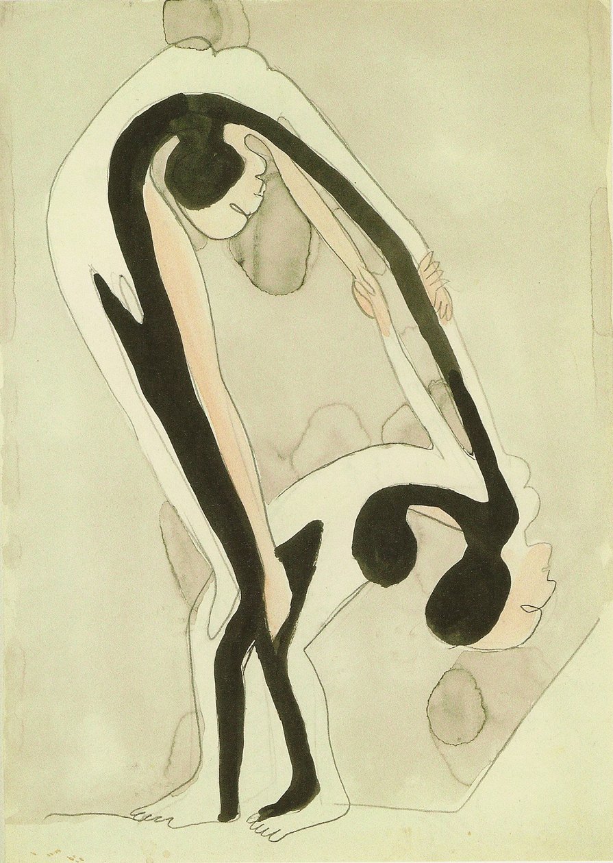 Casal de acrobatas de Ernst Ludwig Kirchner