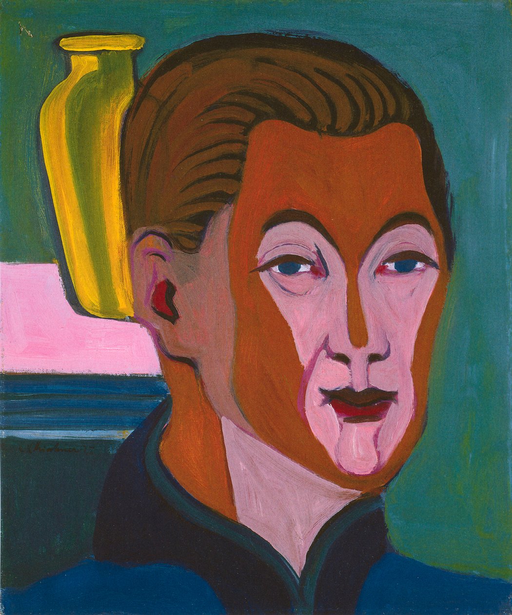 Cabeça do pintor de Ernst Ludwig Kirchner