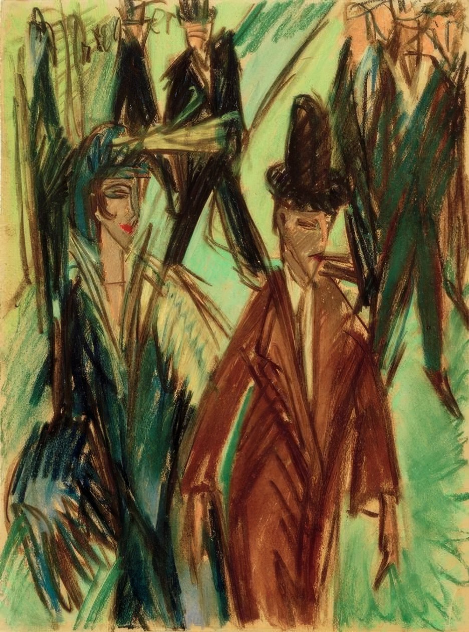 cena de rua de Ernst Ludwig Kirchner