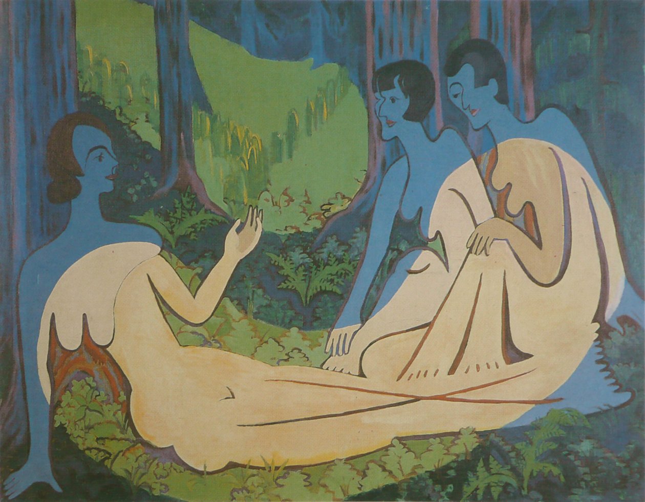 Três nus de Ernst Ludwig Kirchner