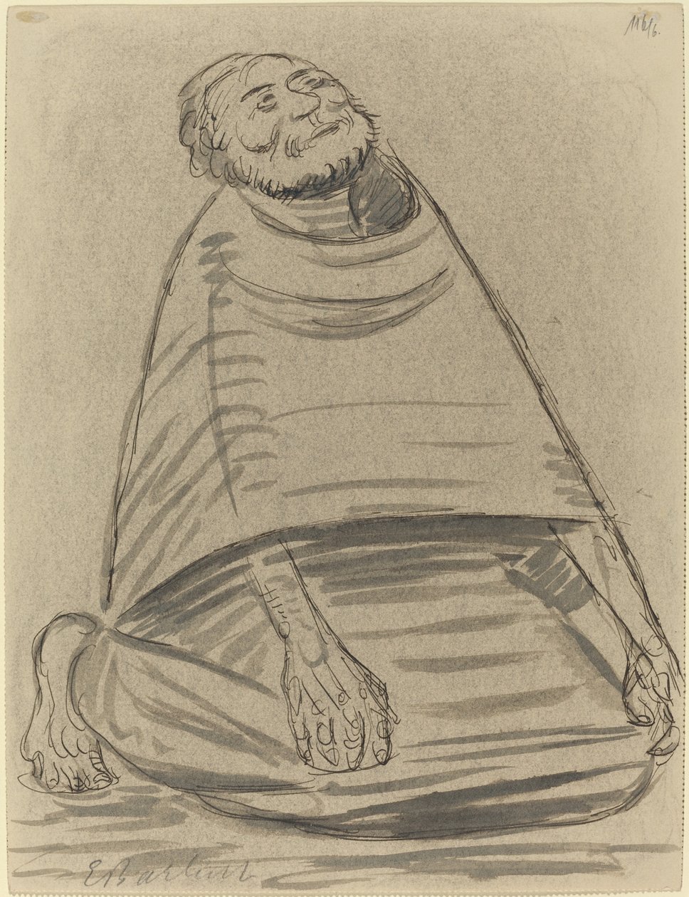 Homem ajoelhado de Ernst Barlach