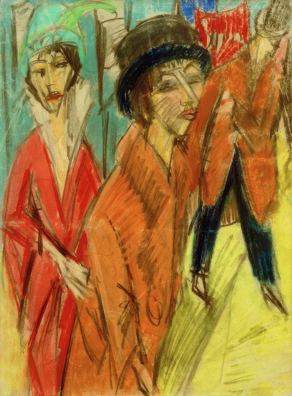 Mulheres na rua de Ernst Ludwig Kirchner