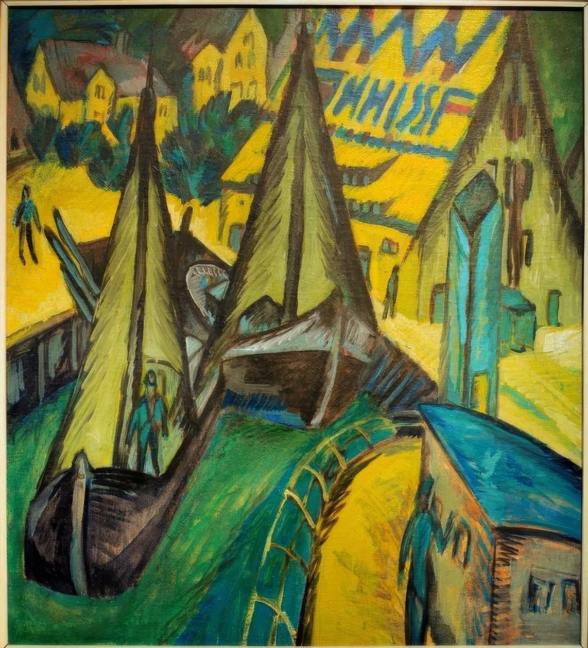 Porto de Burgstaaken de Ernst Ludwig Kirchner