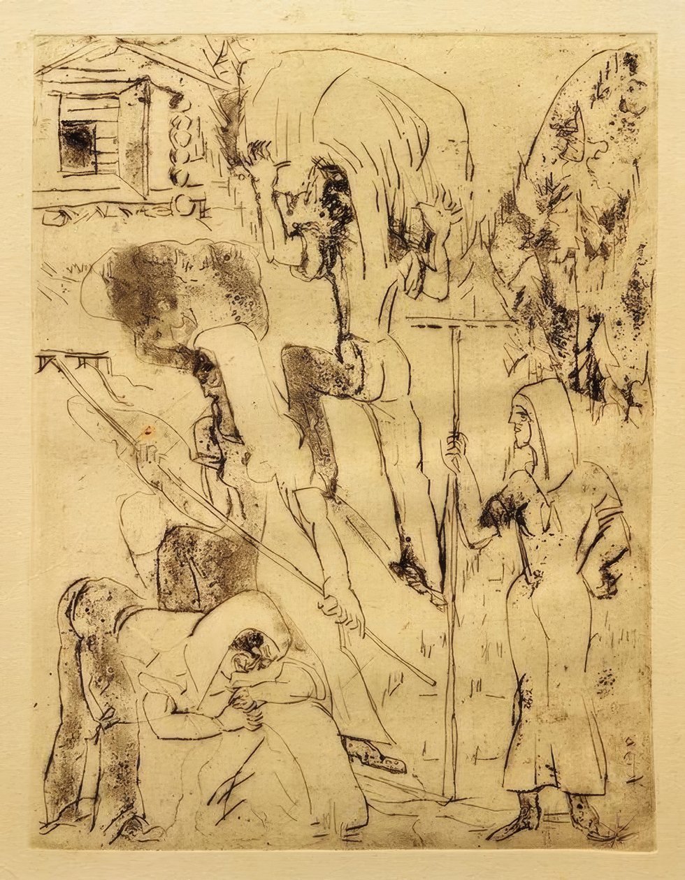 ceifa do feno de Ernst Ludwig Kirchner
