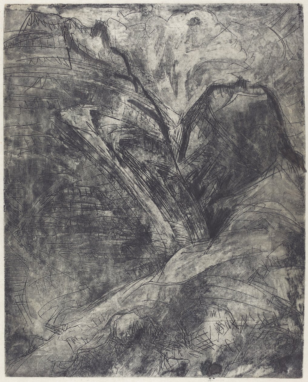 Montanhas (Berge) de Ernst Ludwig Kirchner