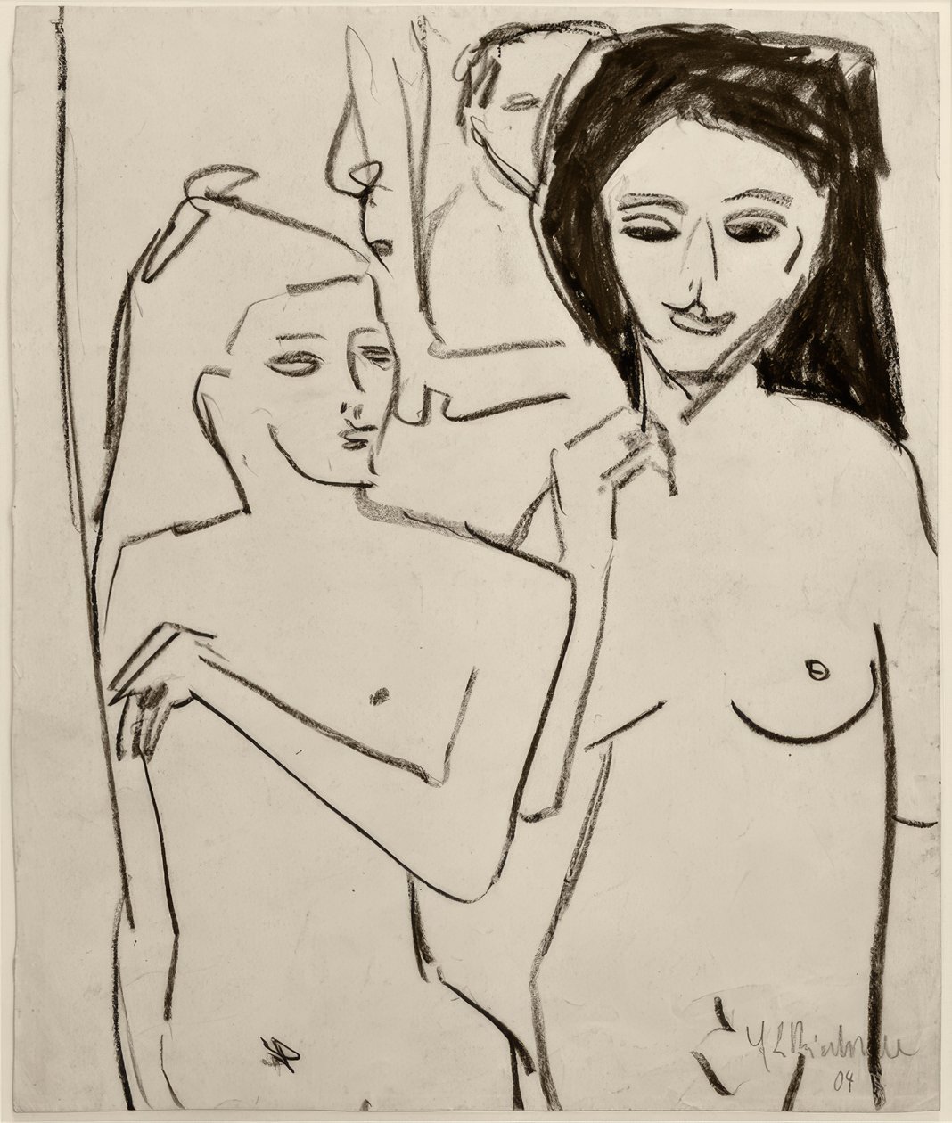 Sem título (Duas garotas nuas) de Ernst Ludwig Kirchner