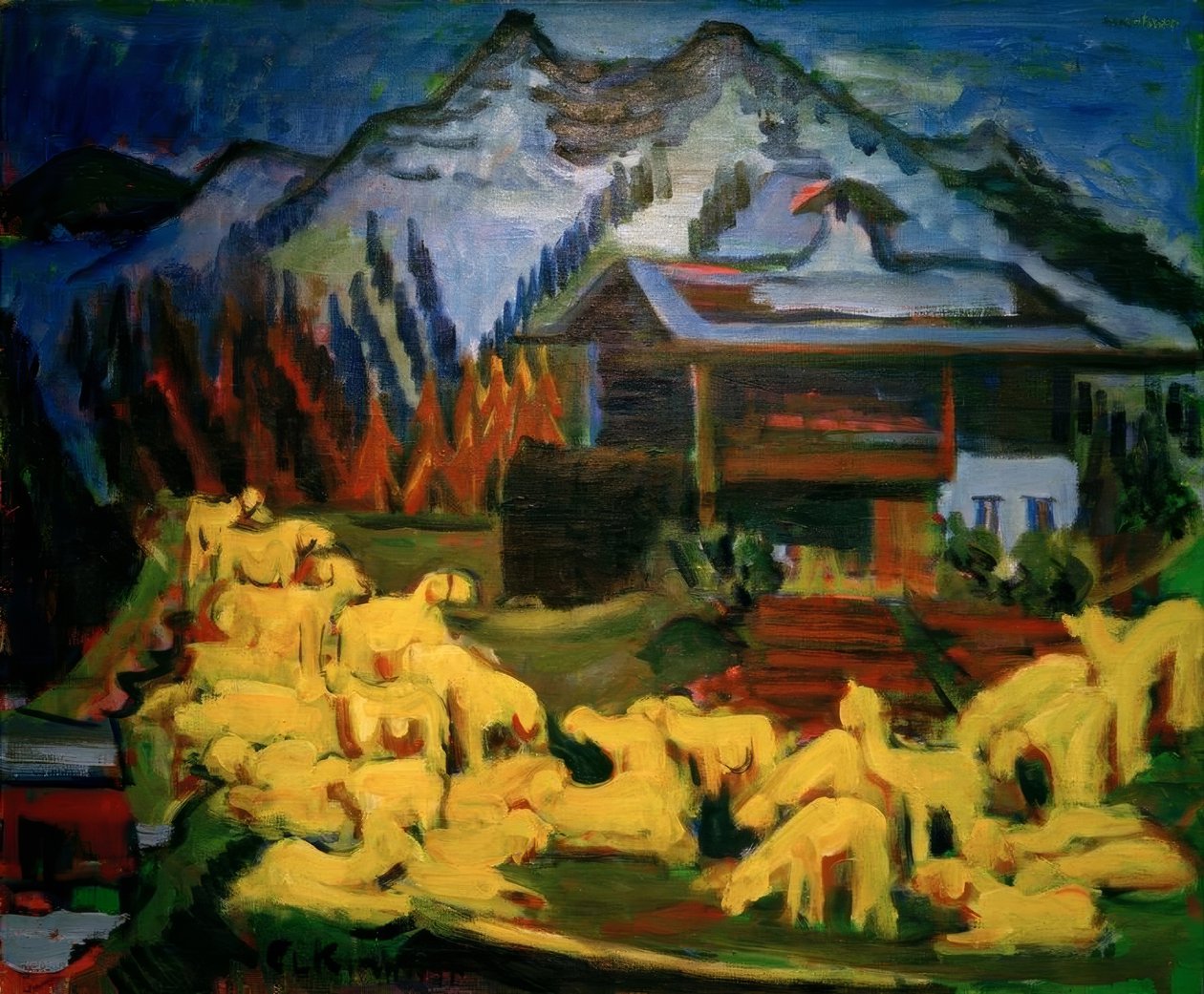 rebanho de ovelhas de Ernst Ludwig Kirchner