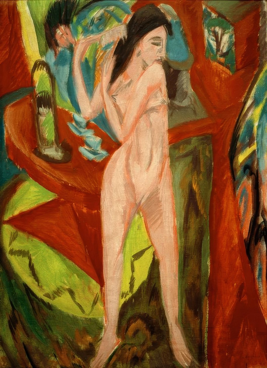 Ato de pentear de Ernst Ludwig Kirchner