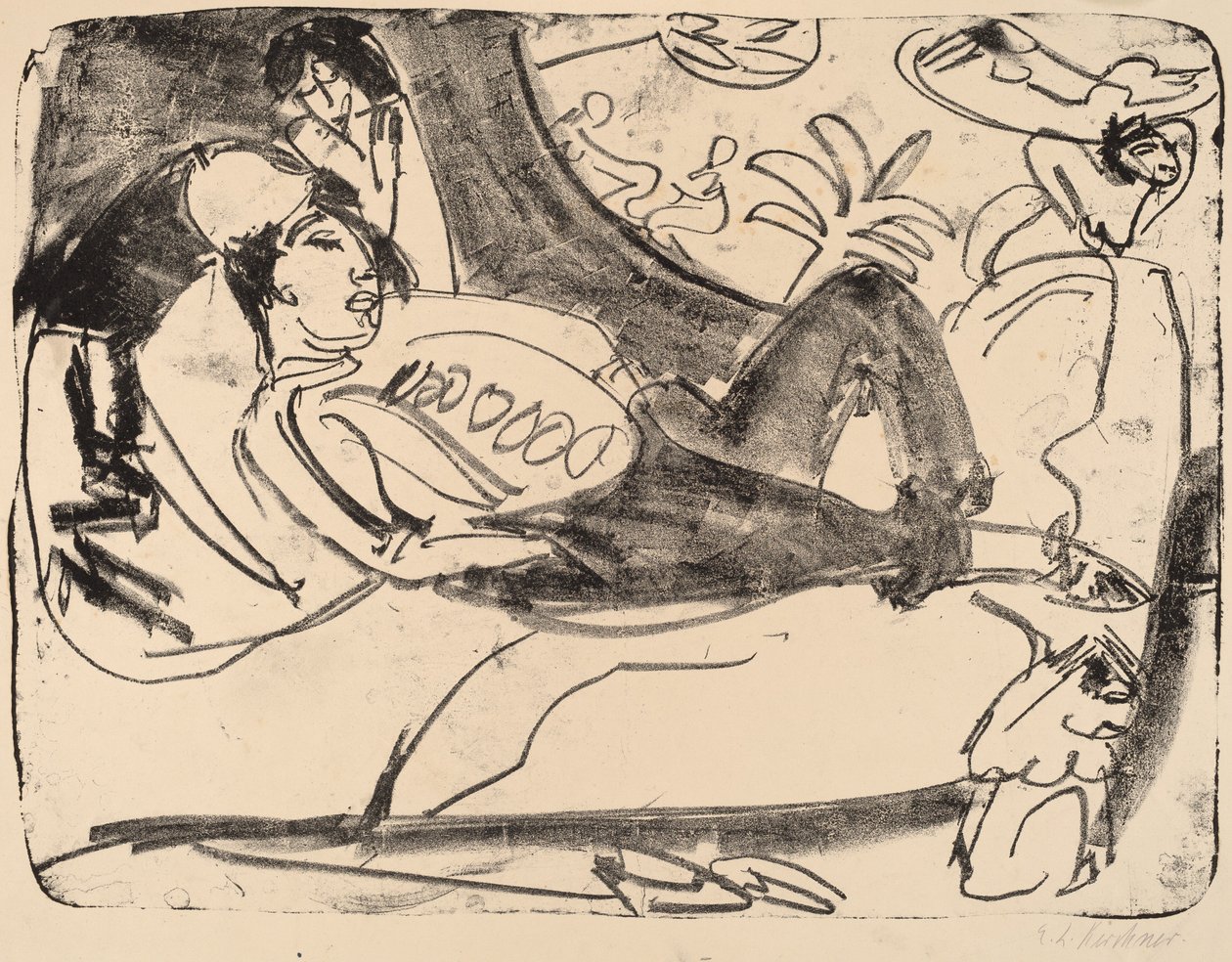 Siesta de Ernst Ludwig Kirchner