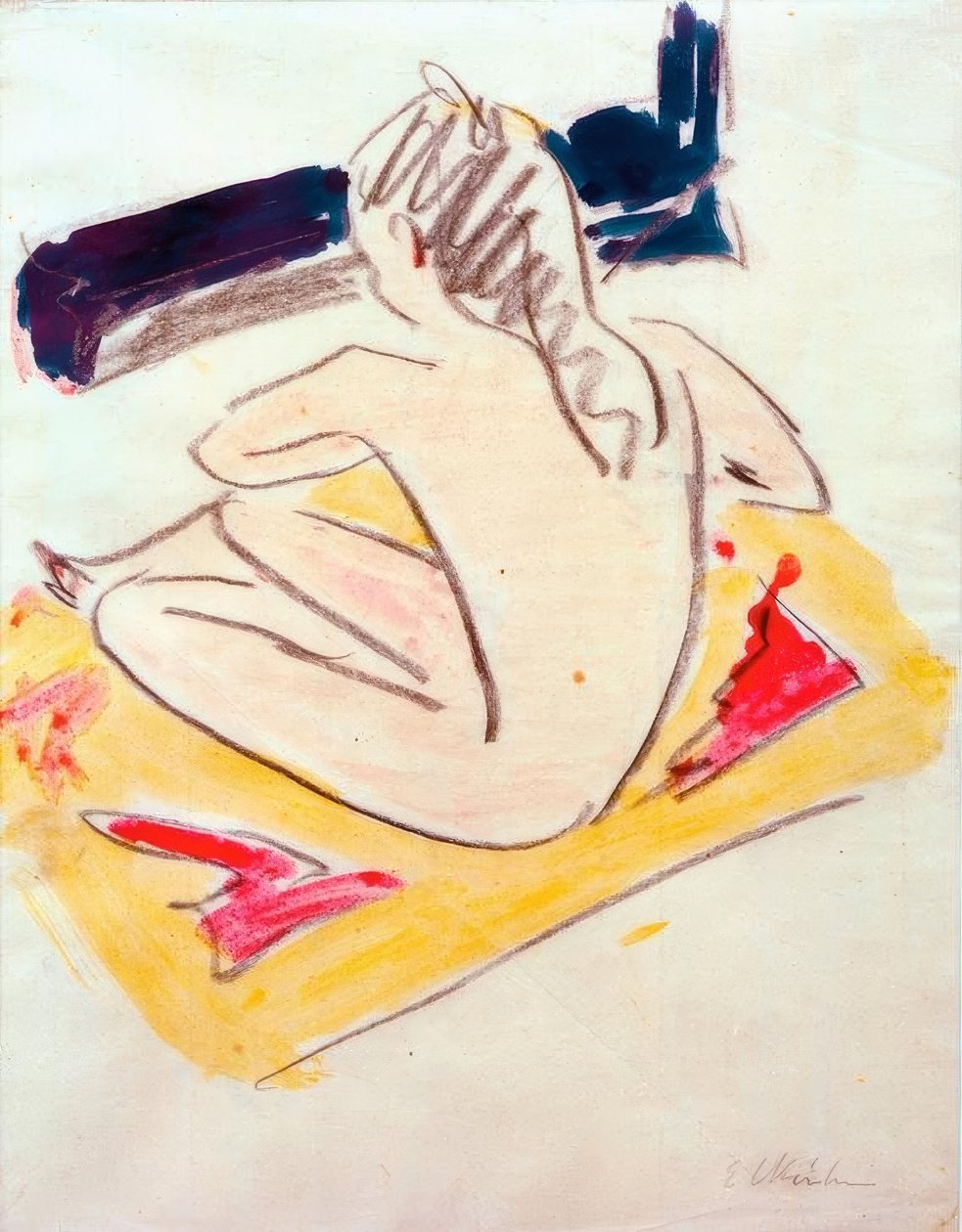 Sitting Fränzi de Ernst Ludwig Kirchner