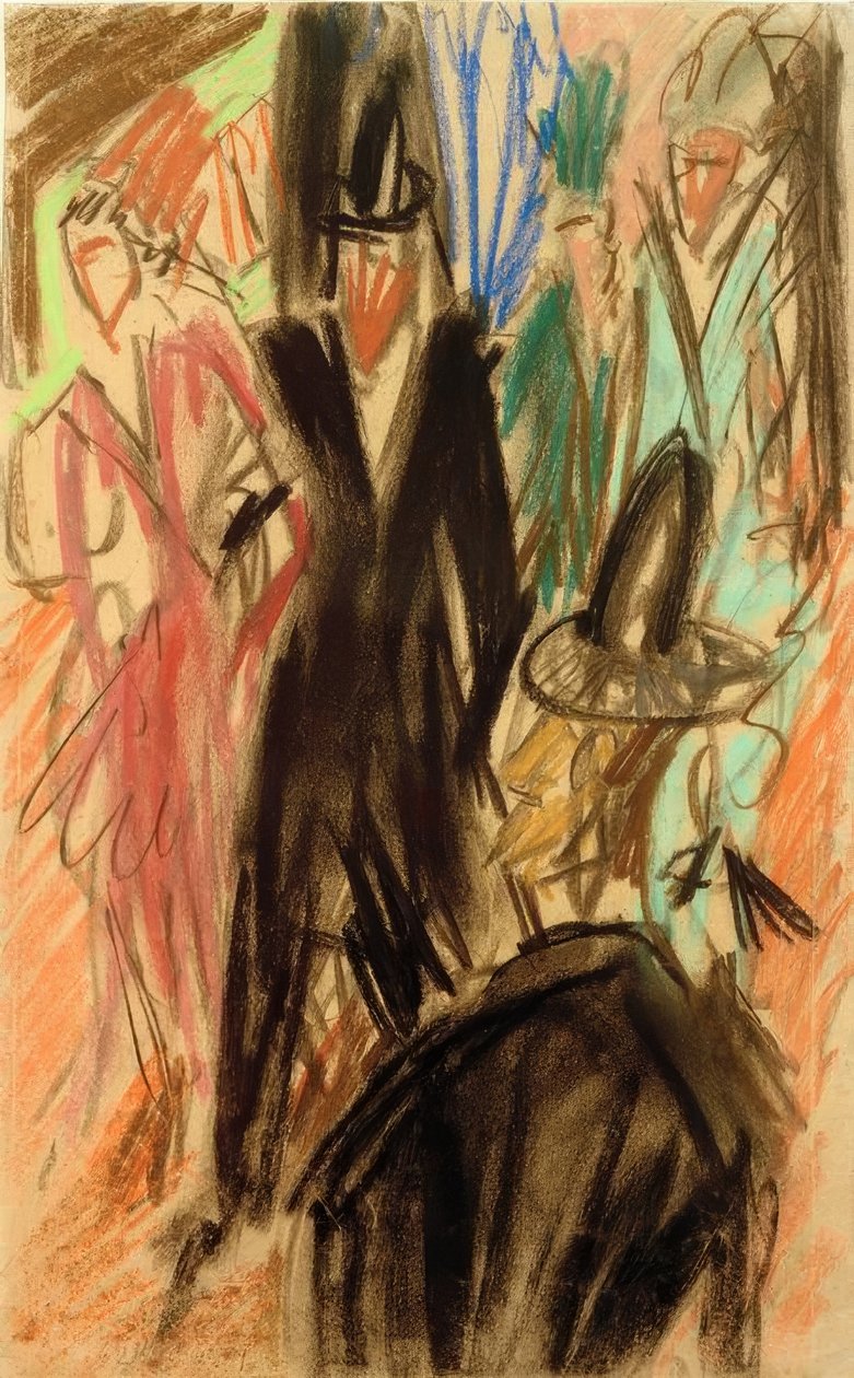 cena de rua de Ernst Ludwig Kirchner