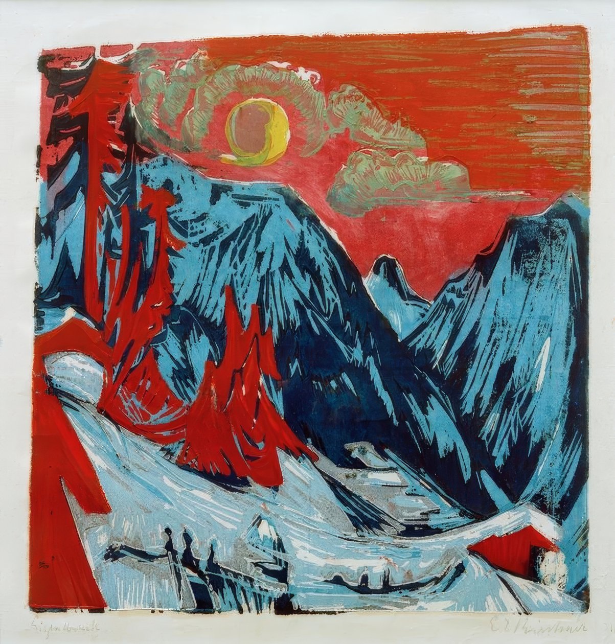 lua do inverno de Ernst Ludwig Kirchner