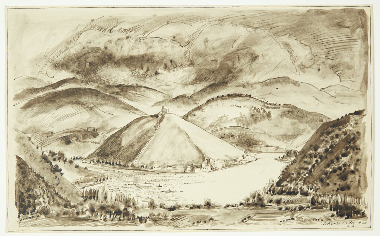 paisagem italiana de Ernst Zeuthen