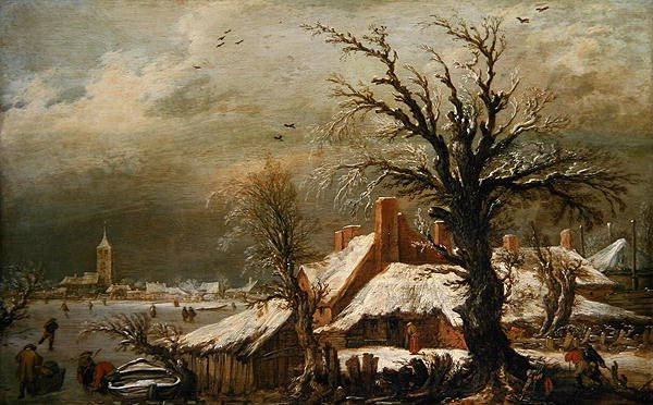 Paisagem de Inverno de Esaias I van de Velde