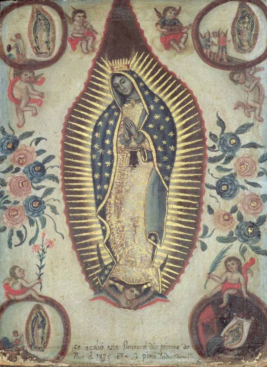 Virgem de Guadalupe, 1824 de Escamilla Isidro