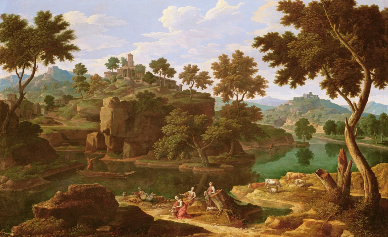 Paisagem com um rio de Etienne Allegrain