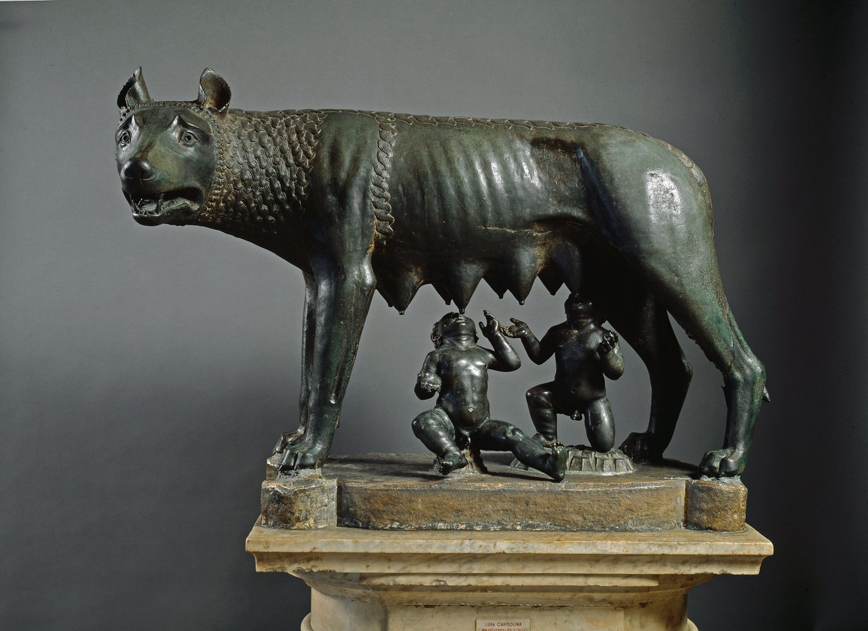 Lobo Capitólio (escultura de bronze, 500 a.C.) de Etruscan