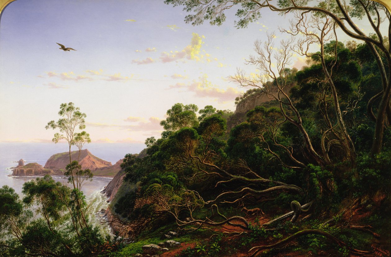 Pulpit Rock perto de Melbourne, Victoria de Eugen von Guerard