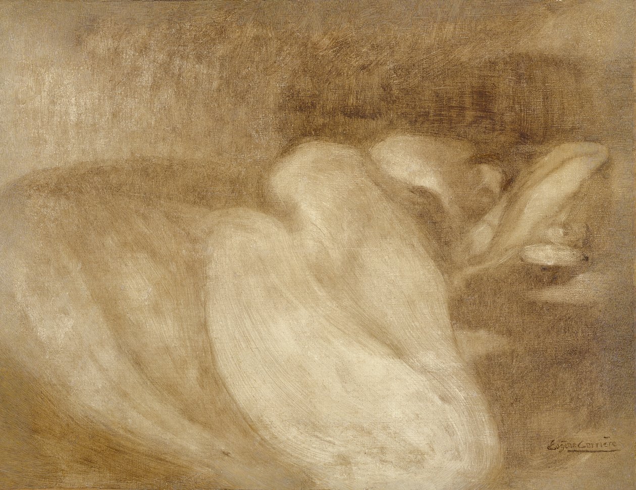 Mulher dormindo, 1899 de Eugène Carrière