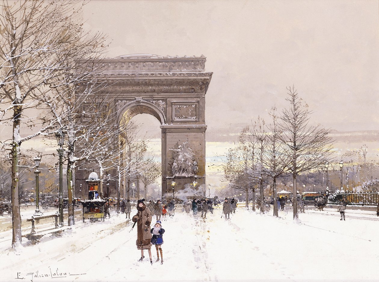 Arco do Triunfo de Eugene Galien Laloue