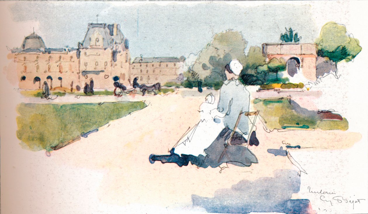 Les Tuileries, 1915 de Eugene Bejot