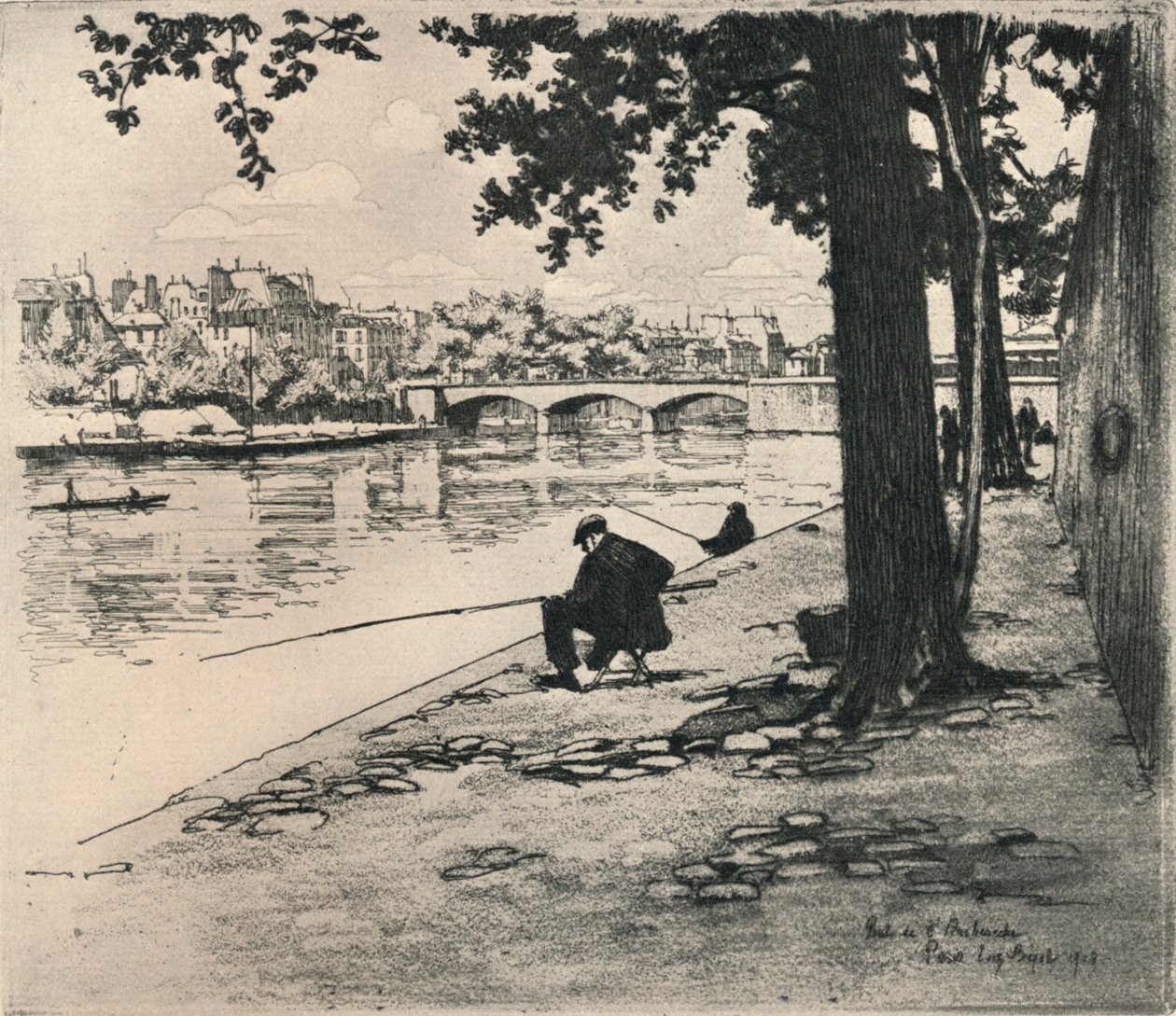 A Pont de lArcheveche, 1915 de Eugene Bejot