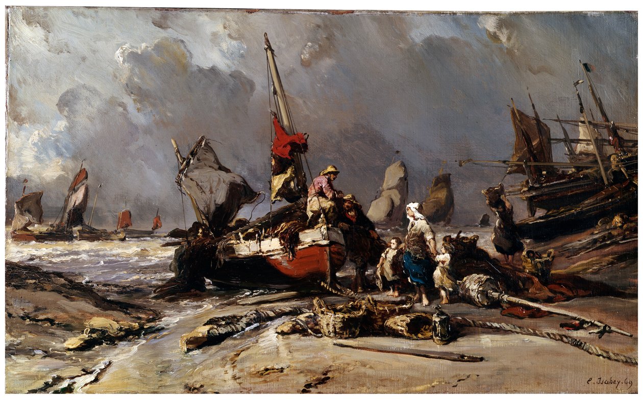 Depois da tempestade, 1869 de Eugene Isabey