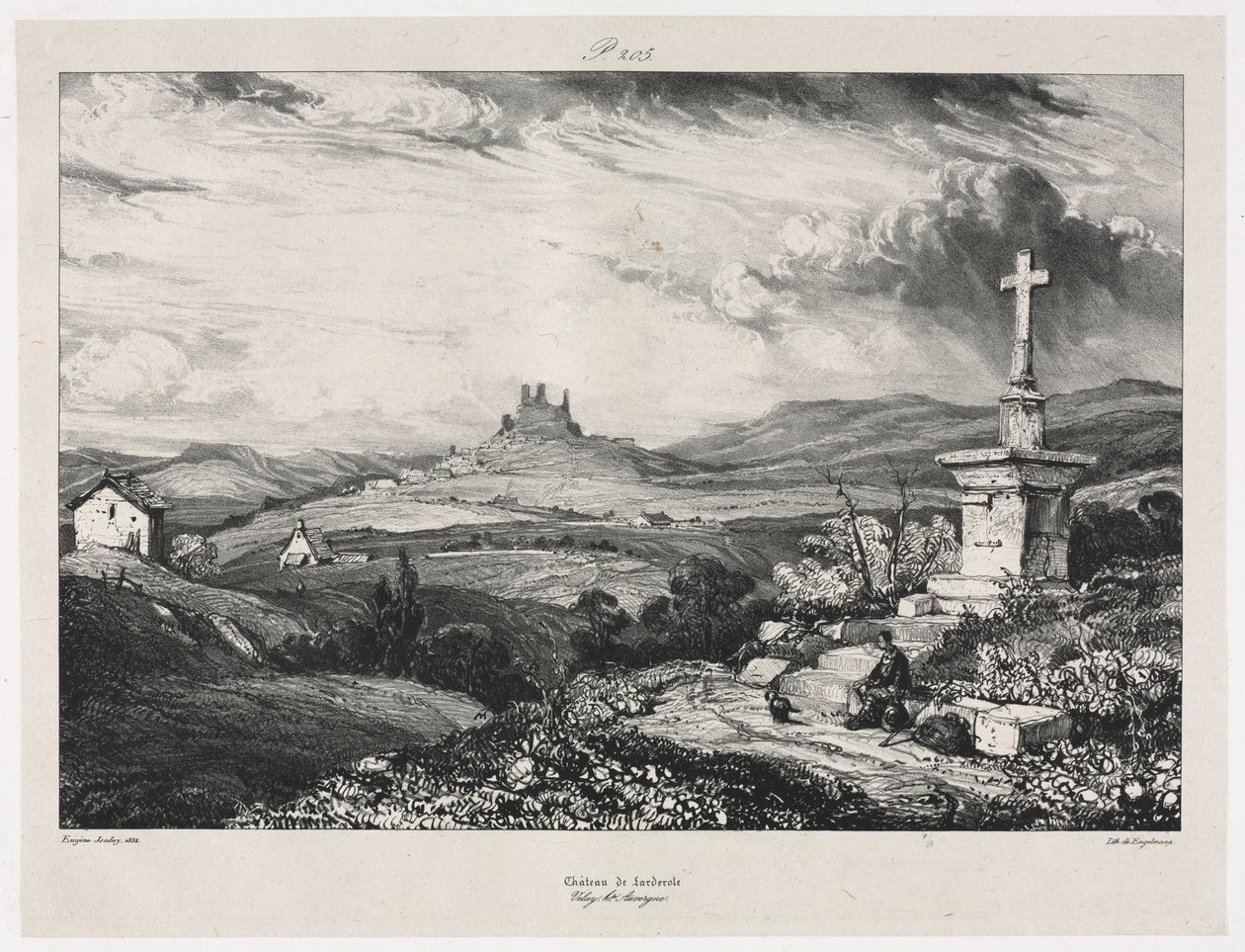 Larderole do castelo, 1832. de Eugene Isabey
