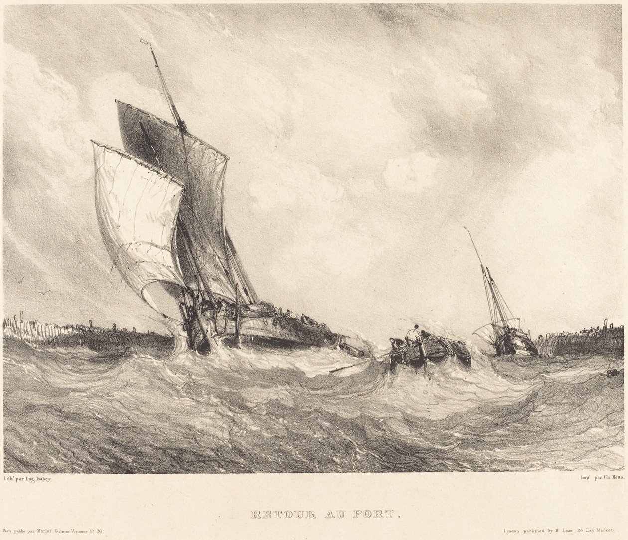 Retour au porto de Eugene Isabey