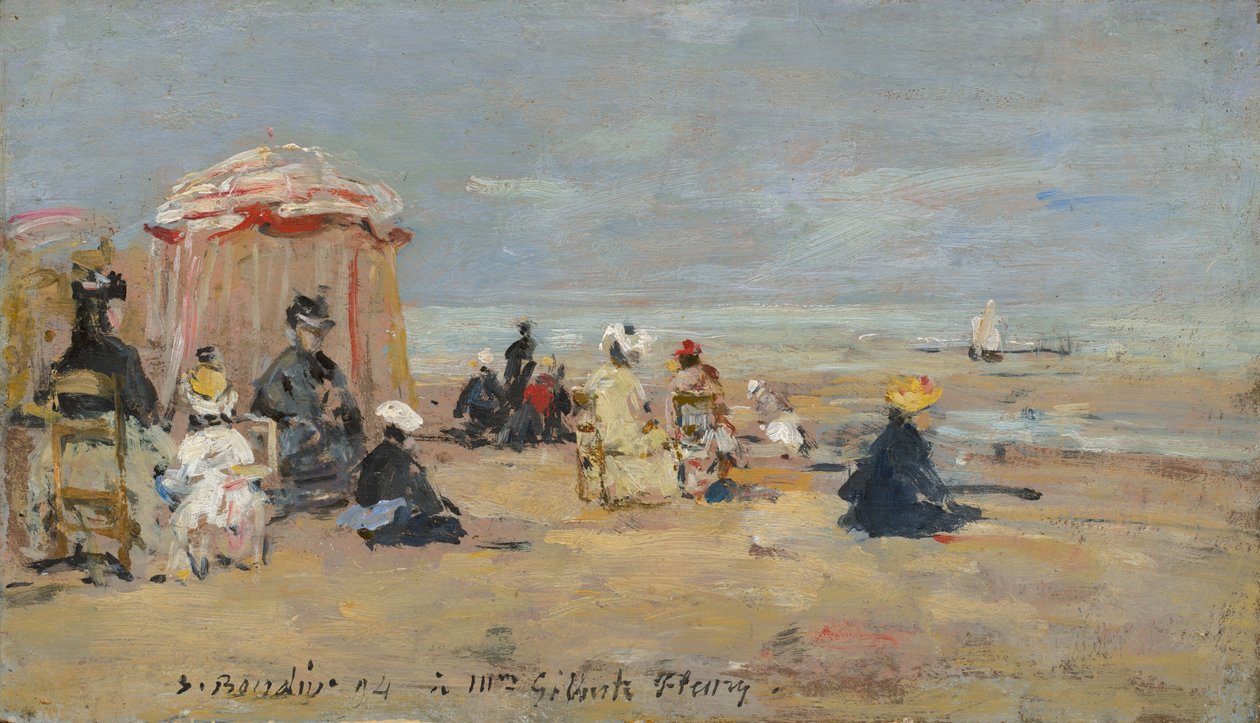 Na Praia, 1894. de Eugene Louis Boudin