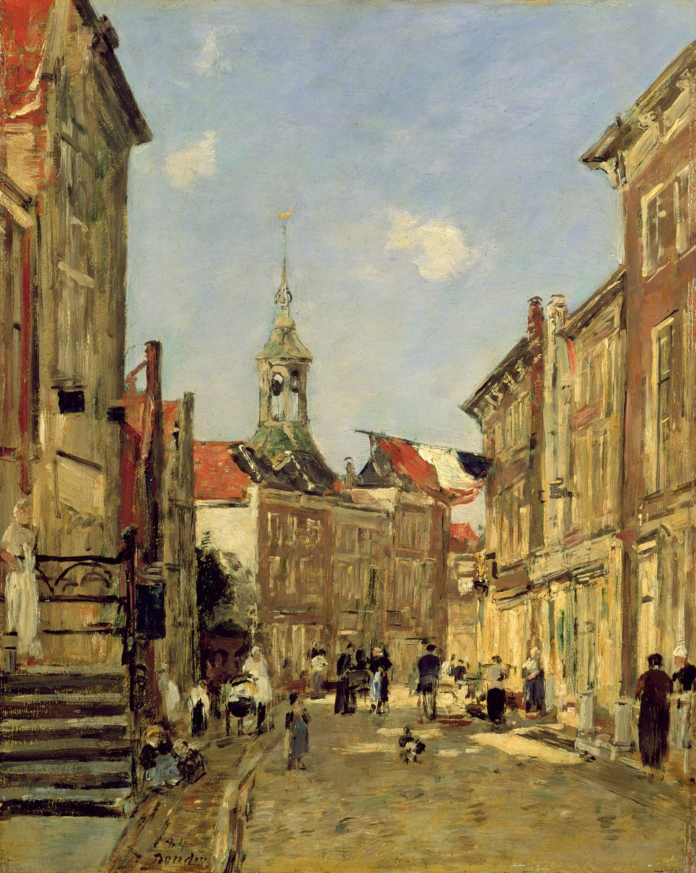 A Rua de Dordrecht de Eugene Louis Boudin