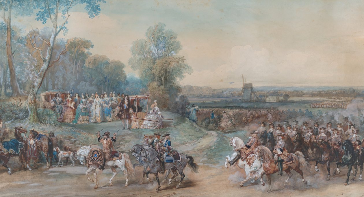 Campo de Compiègne, 1698, ca. 1860. de Eugene Louis Lami