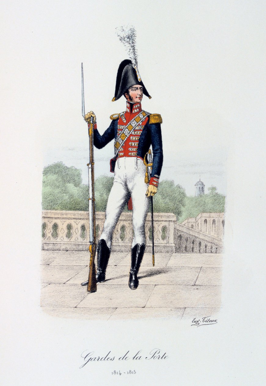 Guardas do portão, 1814-15 de Eugene Titeux