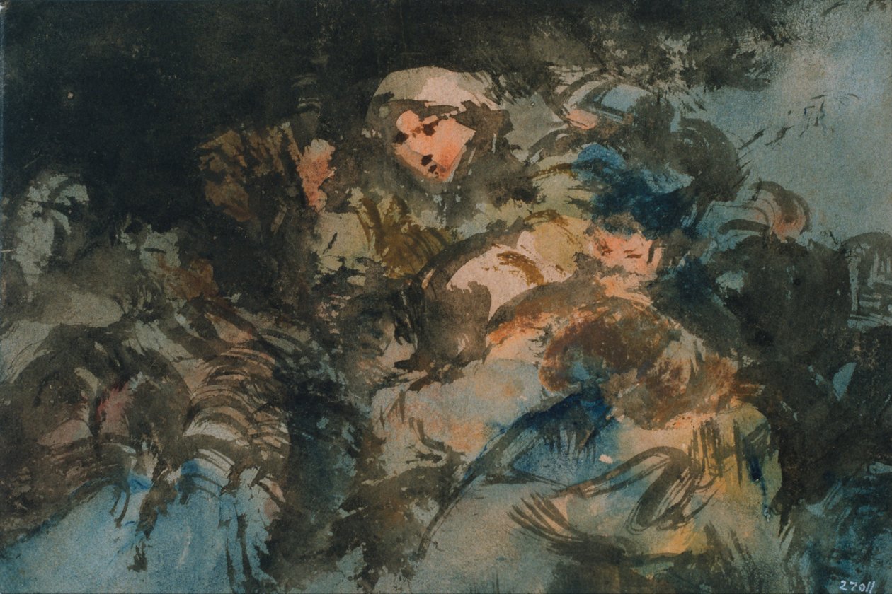Grupo de bruxas de Eugenio Lucas Velázquez