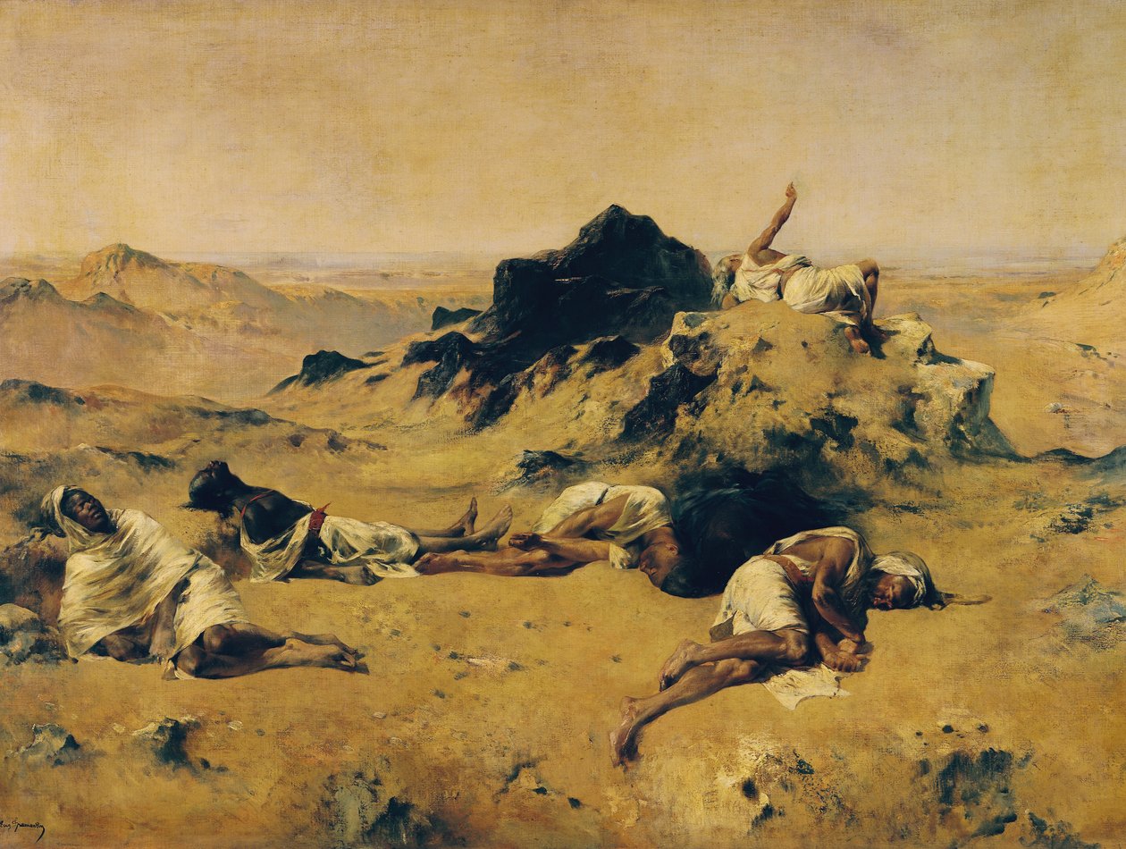 A terra da sede, c.1869 de Eugène Fromentin