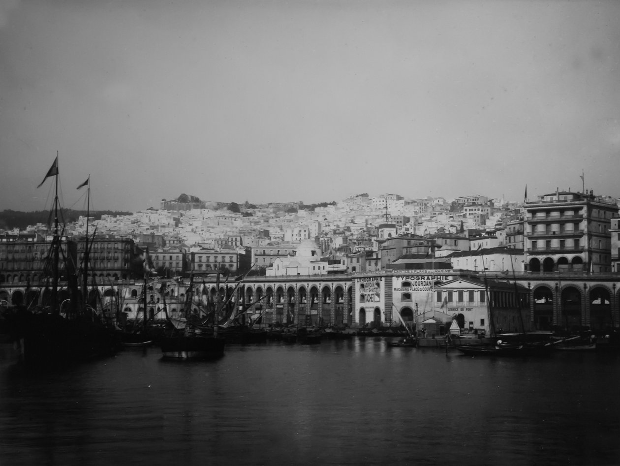O porto de Argel de Eugène Trutat
