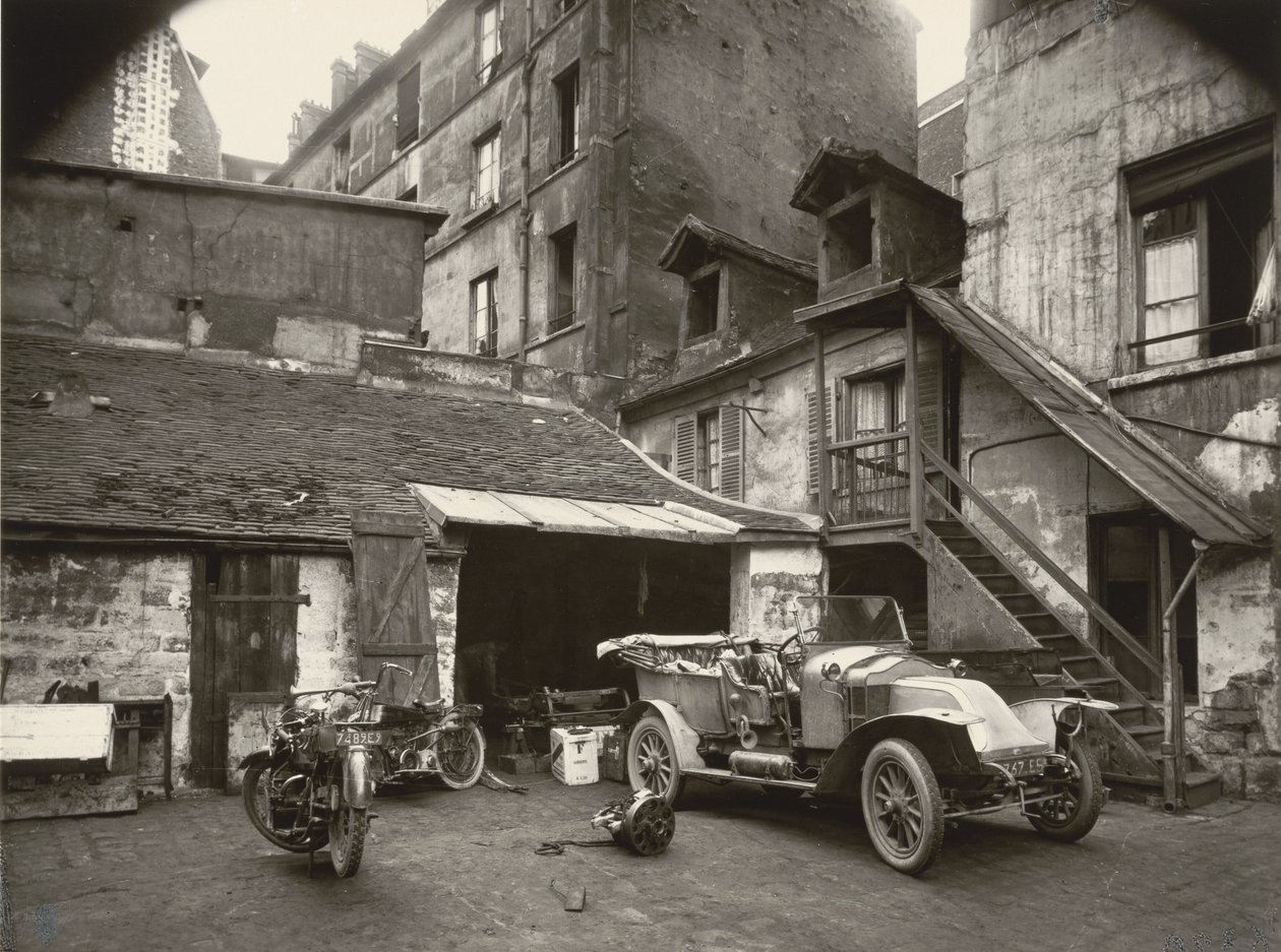 Pátio, rue de Valence de Eugène Atget