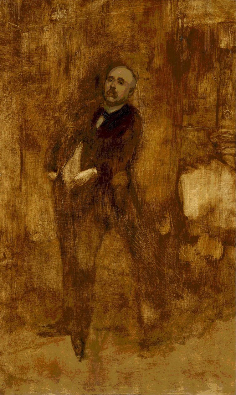 Retrato de Clemenceau de Eugène Carrière