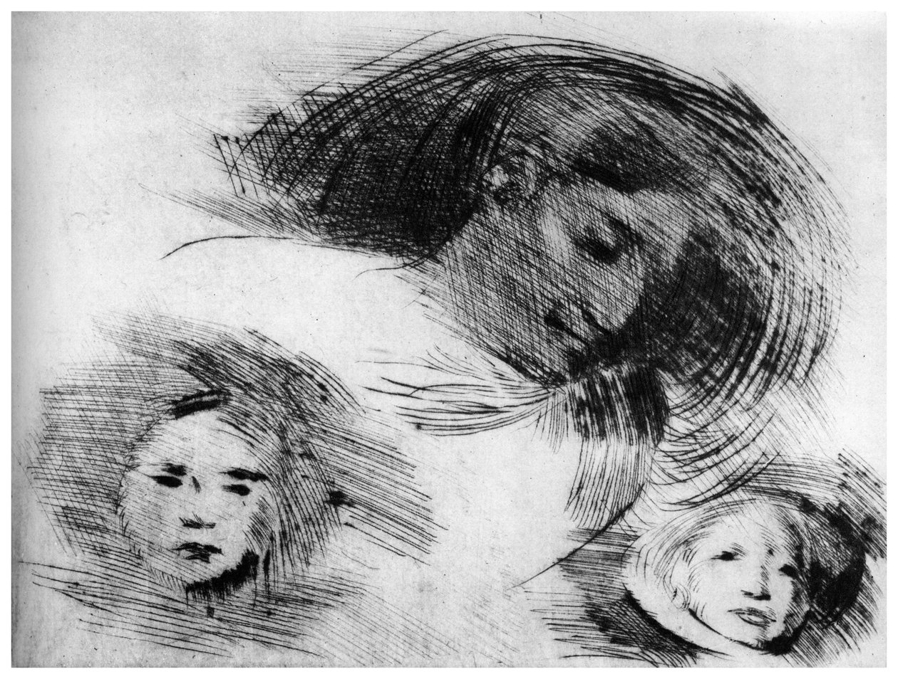 Esboço aproximado, c1870-1905 1924 de Eugène Carrière