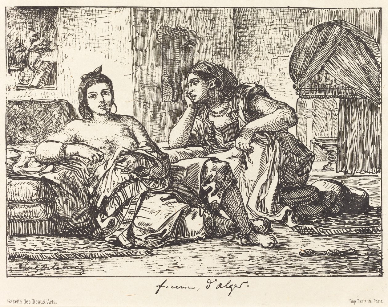 Mulheres de Argel de Eugène Delacroix
