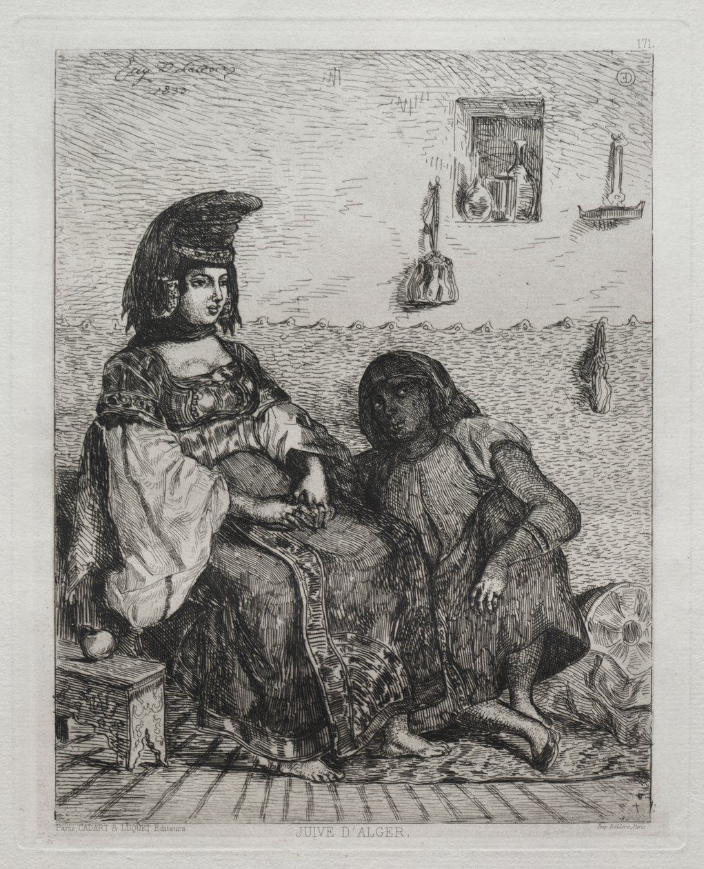 Mulher judia de Argel de Eugène Delacroix