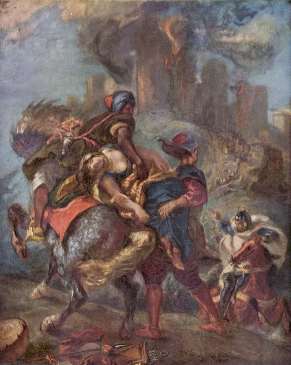 O rapto de Rebeca de Eugène Delacroix