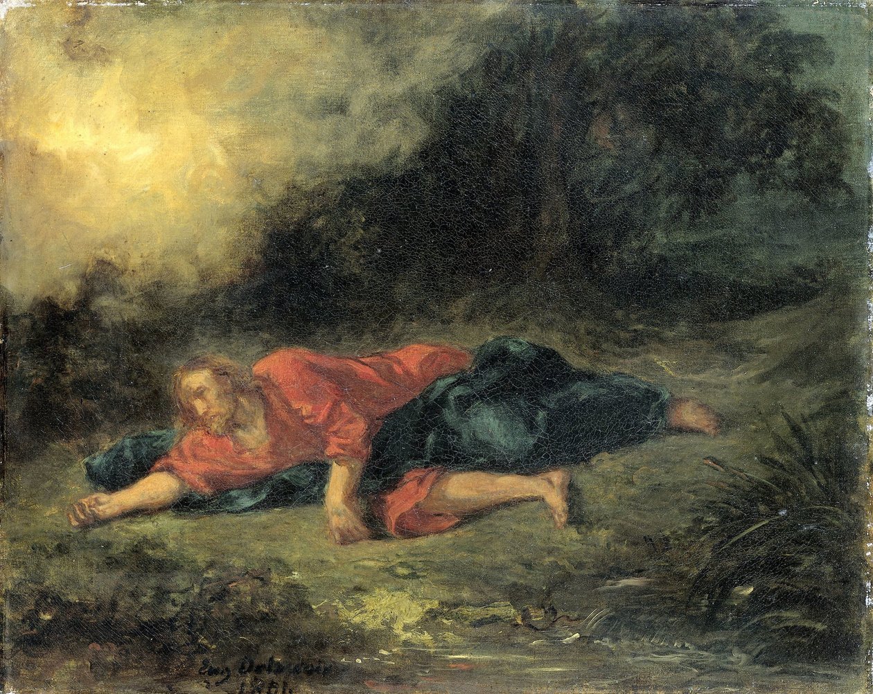 A agonia no jardim de Eugène Delacroix