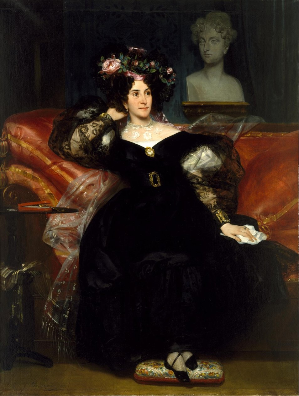 Retrato de Mme Jules-Antoine Droz de Eugene Deveria