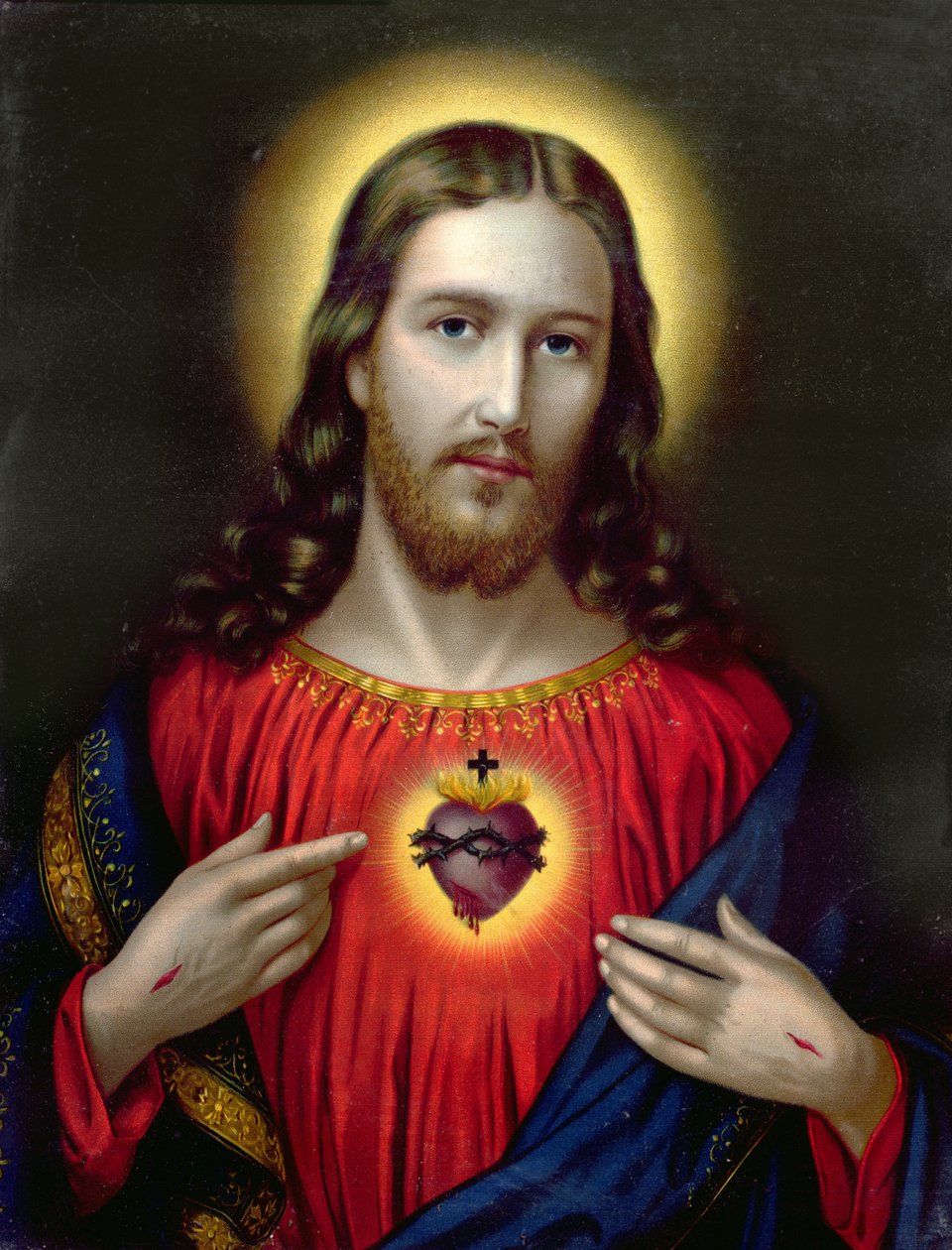 O Sagrado Coração de Jesus, final do século XIX de European School