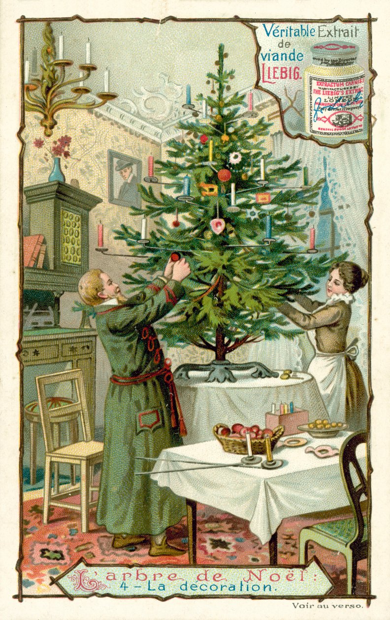 Árvore de Natal (chromolitho) de European School